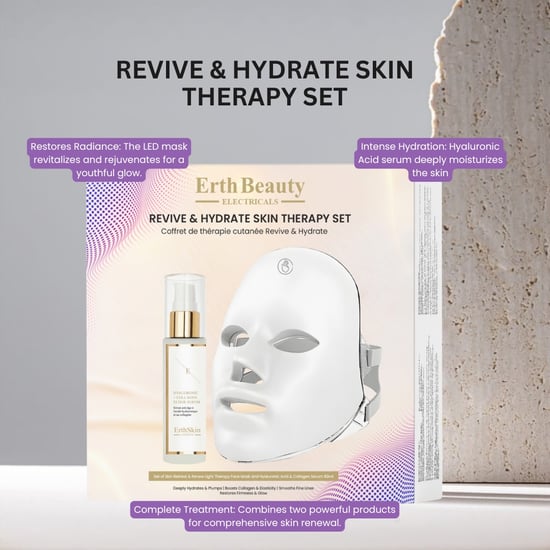 'REVIVE & HYDRATE HAUTTHERAPIE SET (HAUTRÜCKZUG & VERJÜNGUNGSLICHTTHERAPIENMASKE + HA SERUM 60ML)' - Image 3
