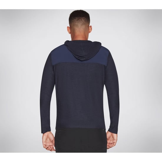 Skechers Performance Skech-Knits Ultra Go Lite Vollpolyester Herren Blau Kapuzenpullover - Image 2
