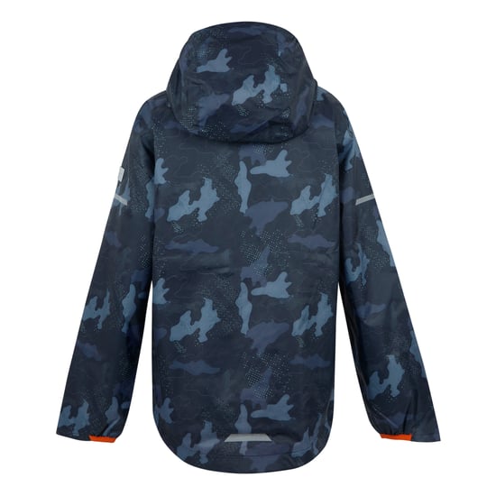 Regatta - "Lever II" Jacke, wasserfest für Kinder (Marineblau/Mandarinen-Tango) - Image 2