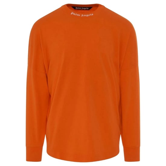 Palm Angels - "Classic" T-Shirt für Herren, Logo, Langärmlig (Orange) - Image 1