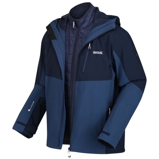 Regatta - "Wentwood VII" Jacke, wasserfest 3 in 1 für Herren (Marineblau/Admiral B) - Image 5