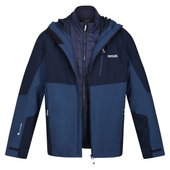 Regatta - "Wentwood VII" Jacke, wasserfest 3 in 1 für Herren (Marineblau/Admiral B) - Image 6