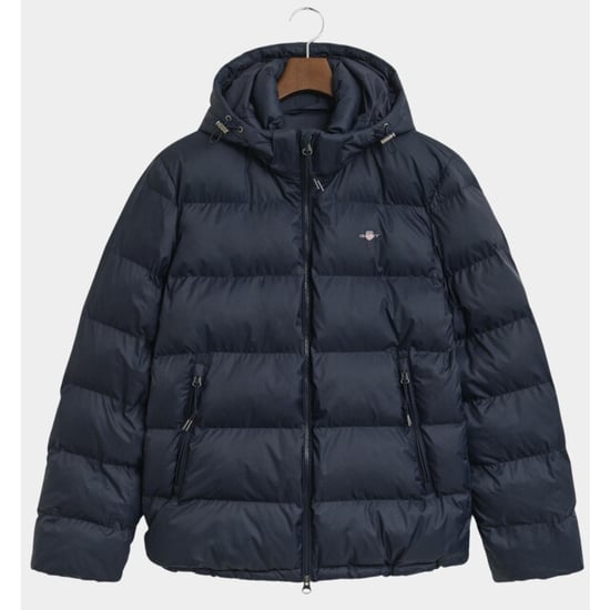 Aktive Cloud Langarmlogo-Detail Regular Fit Pufferjacke in Marineblau - Image 2