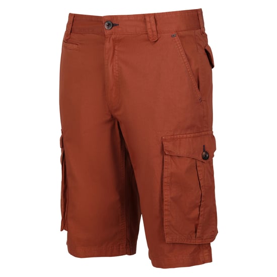 Regatta Herren Cargo-Shorts Shorebay im Vintage-Look (Gebackene Tonerde Rot) - Image 3