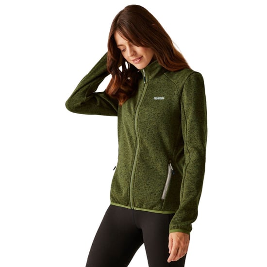 Regatta - "Newhill II" Fleecejacke Durchgehender Reißverschluss für Damen (Nephrit Grün/Helles Vanillegelb) - Image 4