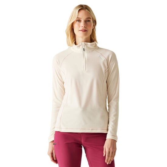 Regatta Great Outdoors Damen Fleece-Top Montes mit 1/4-Reißverschluss (Helles Vanillegelb/Weiß) - Image 4