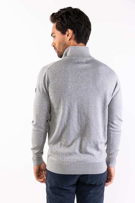 Herren-Pullover der Marke Presly & Sun. Der Pullover von Presly & Sun ist aus Bio-Baumwolle hergestellt und hat eine normale Passform. Die weiche Baumwolle sorgt für hohen Tragekomfort. Marke: Presly & SunModellname: Lewis Zip Knitted Pullover Kategorie: - Image 3