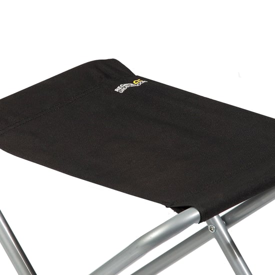 Regatta Great Outdoors Marcos Camping Hocker (Schwarz/Dichtgrau) - Image 2