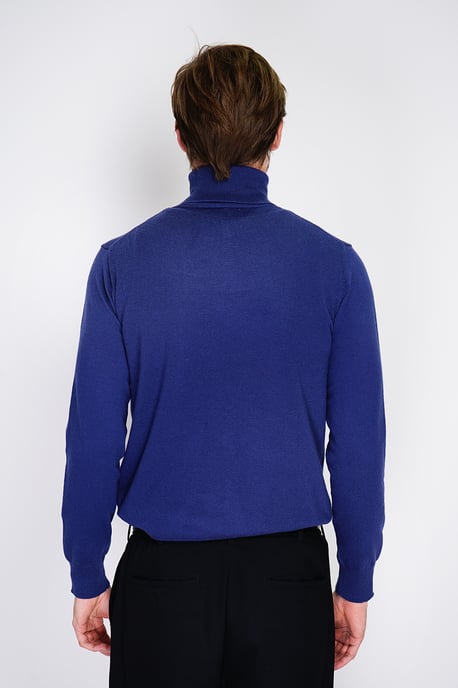 William de Faye - Rollkragenpullover - BLEU NUIT - Image 2