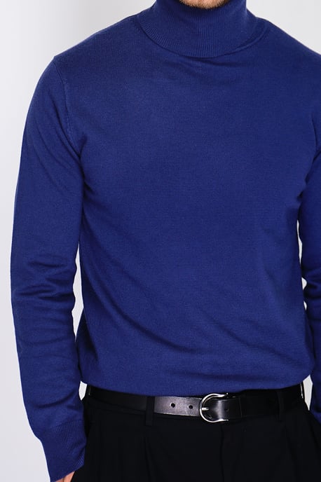 William de Faye - Rollkragenpullover - BLEU NUIT - Image 4