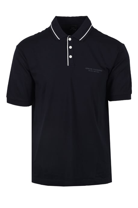 Armani Exchange Jersey Polo Shirt Deep Navy - Image 1