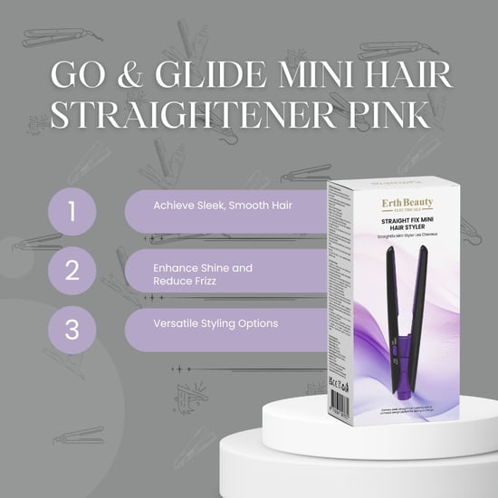 ErthSkin Straight Fix Mini-Hairstyler Schwarz - Image 4