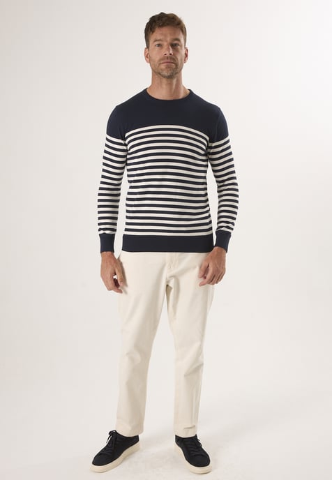 Pullover Basic-Pullover Mit Rundhalsausschnitt - Image 2