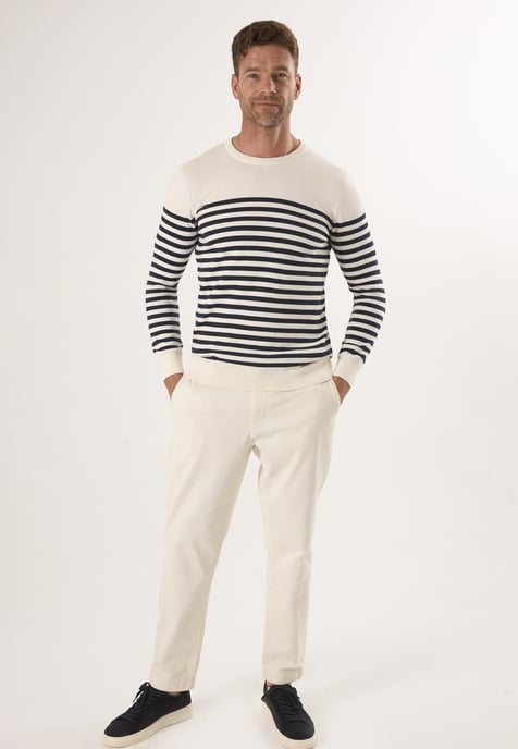 Pullover Basic-Pullover Mit Rundhalsausschnitt - Image 2