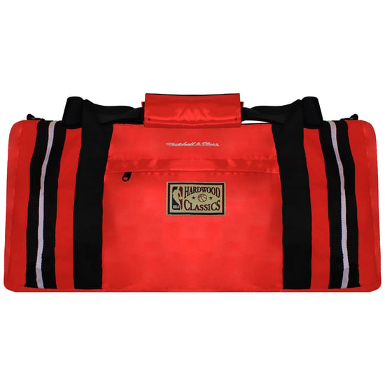 Mitchell & Ness NBA Chicago Bulls Satin Red Duffle Bag - Image 2
