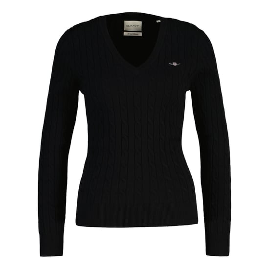 Gant Stretch Cotton Cable V-Neck Strickpullover - Image 1