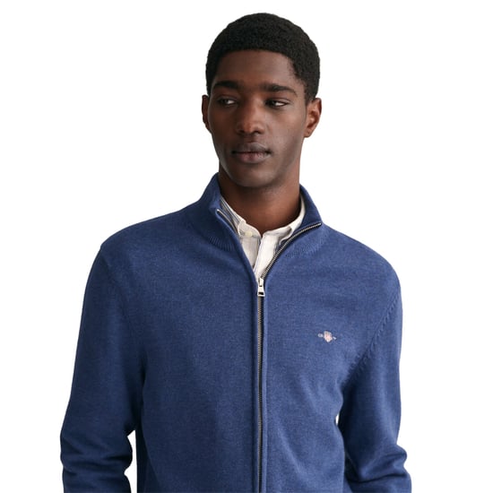 Gant Casual Cotton Zip Strickjacke - Image 5