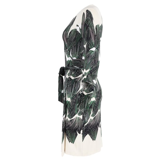 Diane von Furstenberg Julian Bedrucktes Wickelkleid aus grüser Seide - Image 2