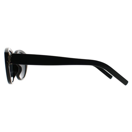 Saint Laurent Oval Womens Glänzend Dunkel Havanna Grau SLM148 - Image 2