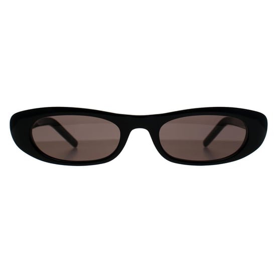 Saint Laurent Rectangle Womens Glänzend Schwarz Grau SL557 - Image 1
