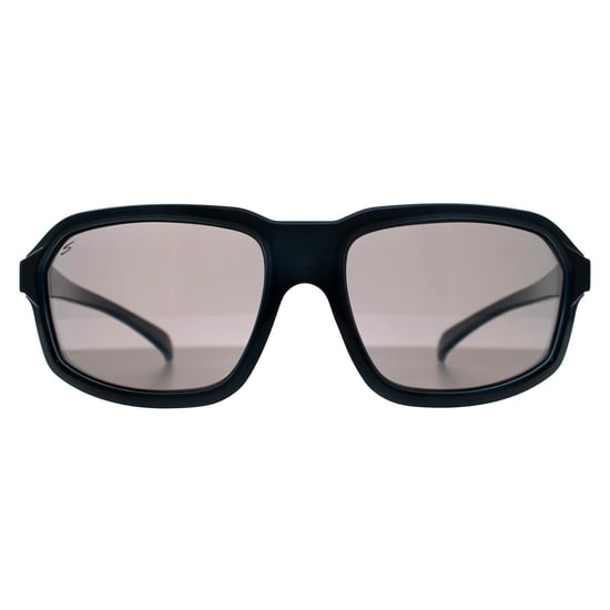 Serengeti Wrap Mens Shiny Dark Blue Spray on Milky Blue Saturn Polarized Smoke Hext - Image 1