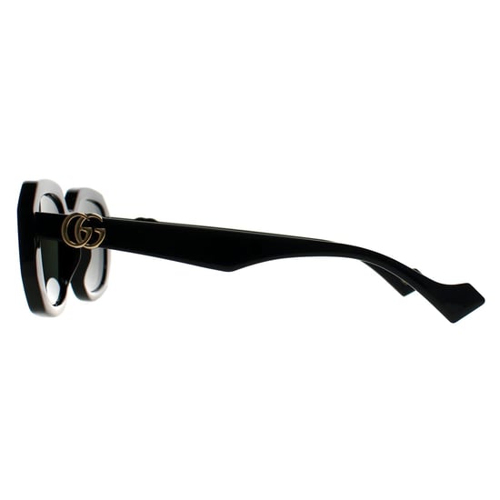 Gucci Rectangle Womens Shiny Schwarz Grau Light Mirror GG1535S - Image 2