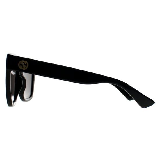 Gucci Square Womens Glänzend Schwarz Dunkelgrau GG1338S - Image 2