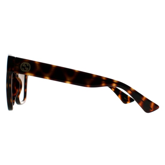 Gucci Square Womens Glänzend Gefleckt Havanna Braun Farbverlauf GG1338S - Image 2