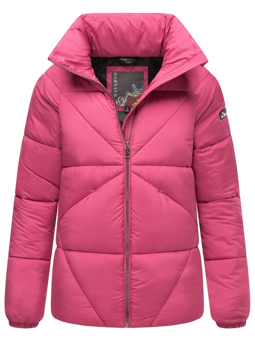 Navahoo Schokolinaa Damen Winter Steppjacke mit gefüttertem Kragen - Image 1