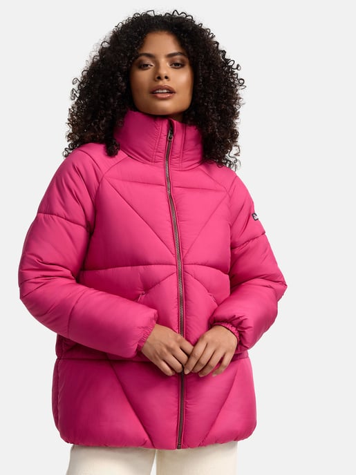 Navahoo Schokolinaa Damen Winter Steppjacke mit gefüttertem Kragen - Image 6