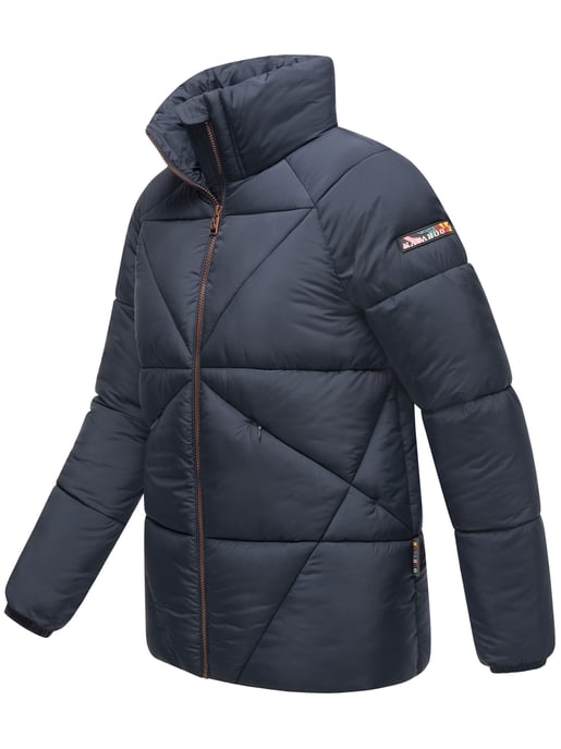 Navahoo Schokolinaa Damen Winter Steppjacke mit gefüttertem Kragen - Image 3