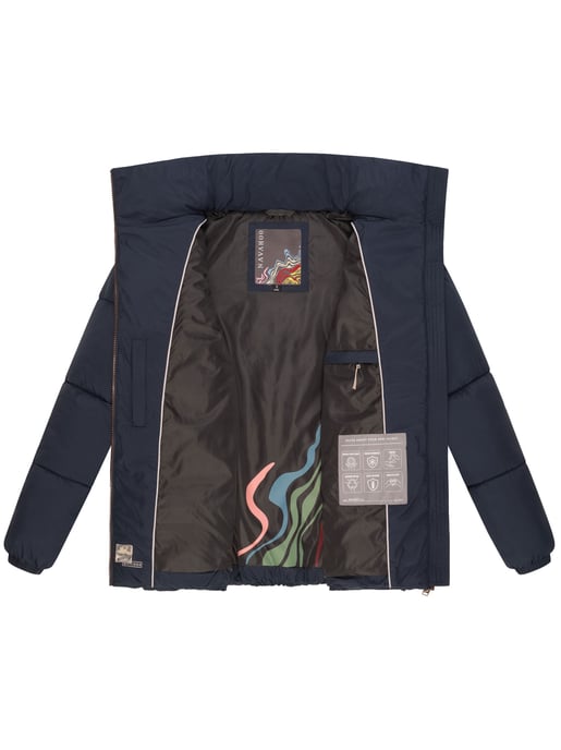 Navahoo Schokolinaa Damen Winter Steppjacke mit gefüttertem Kragen - Image 5