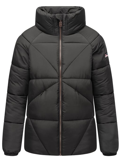 Navahoo Schokolinaa Damen Winter Steppjacke mit gefüttertem Kragen - Image 2