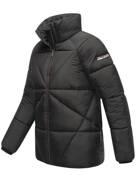Navahoo Schokolinaa Damen Winter Steppjacke mit gefüttertem Kragen - Image 3
