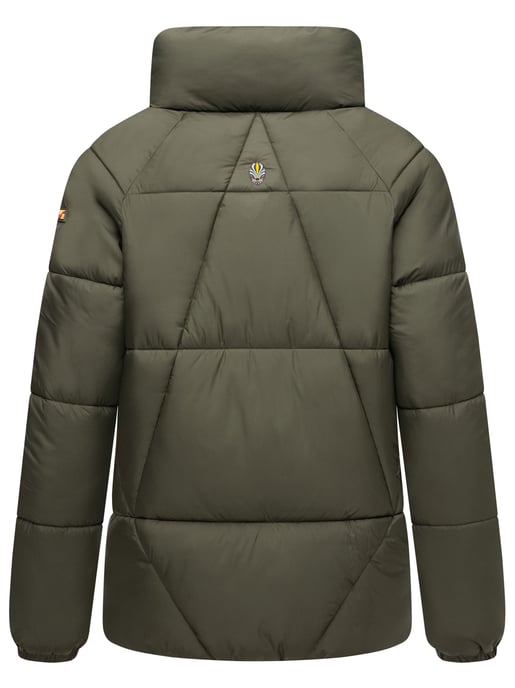 Navahoo Schokolinaa Damen Winter Steppjacke mit gefüttertem Kragen - Image 4