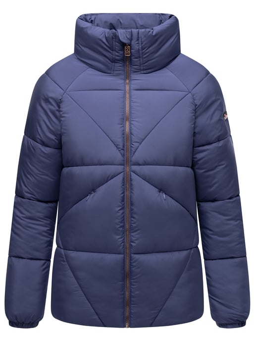 Navahoo Schokolinaa Damen Winter Steppjacke mit gefüttertem Kragen - Image 2