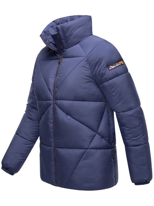 Navahoo Schokolinaa Damen Winter Steppjacke mit gefüttertem Kragen - Image 3