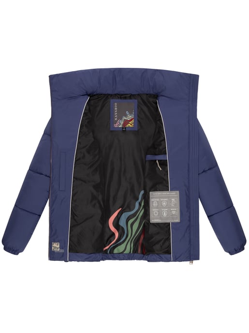 Navahoo Schokolinaa Damen Winter Steppjacke mit gefüttertem Kragen - Image 5