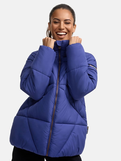 Navahoo Schokolinaa Damen Winter Steppjacke mit gefüttertem Kragen - Image 6