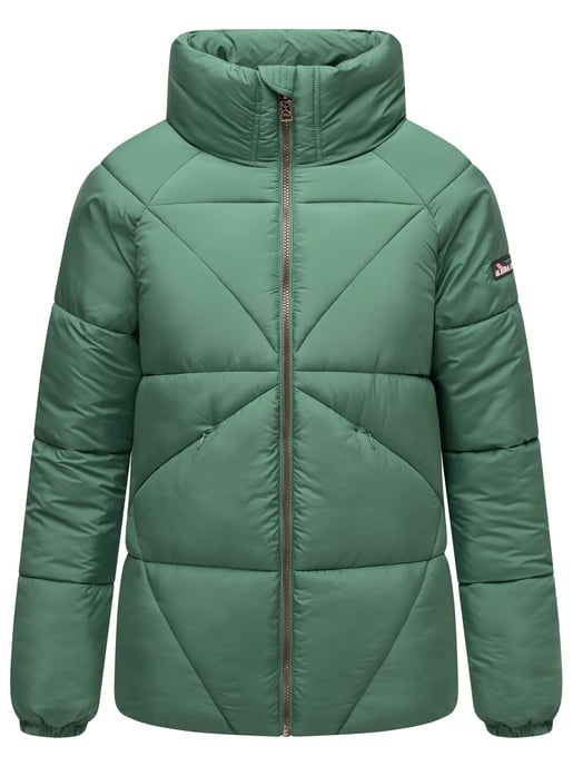 Navahoo Schokolinaa Damen Winter Steppjacke mit gefüttertem Kragen - Image 2