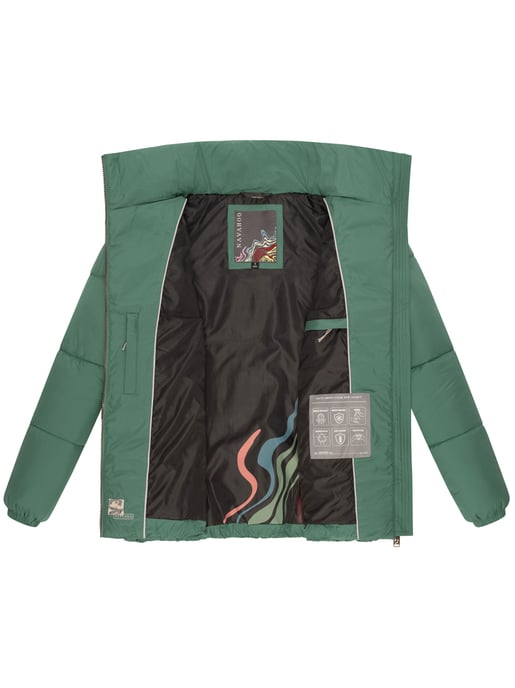 Navahoo Schokolinaa Damen Winter Steppjacke mit gefüttertem Kragen - Image 5
