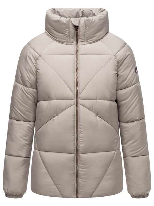 Navahoo Schokolinaa Damen Winter Steppjacke mit gefüttertem Kragen - Image 2