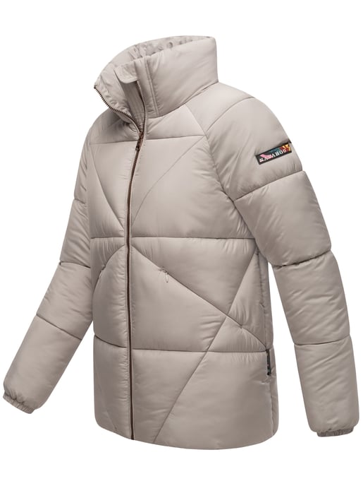 Navahoo Schokolinaa Damen Winter Steppjacke mit gefüttertem Kragen - Image 3