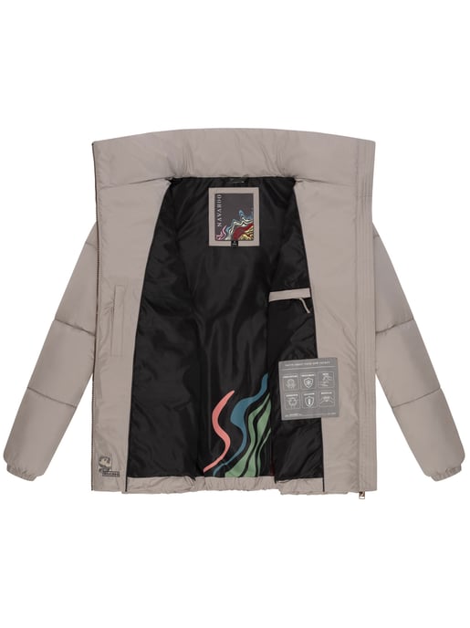 Navahoo Schokolinaa Damen Winter Steppjacke mit gefüttertem Kragen - Image 5
