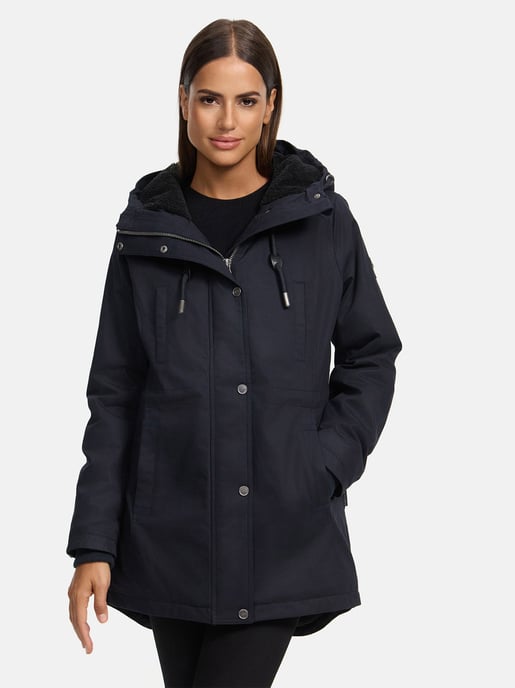 Navahoo Winterfunke Damen Winterjacke mit Teddyfellfutter - Image 6