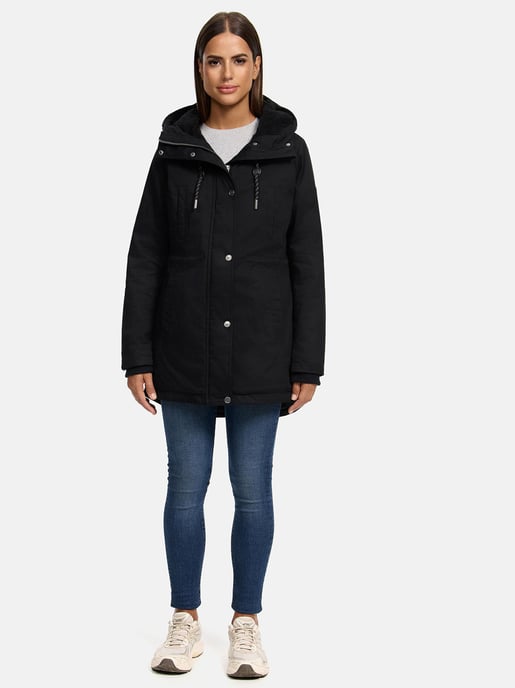 Navahoo Winterfunke Damen Winterjacke mit Teddyfellfutter - Image 6