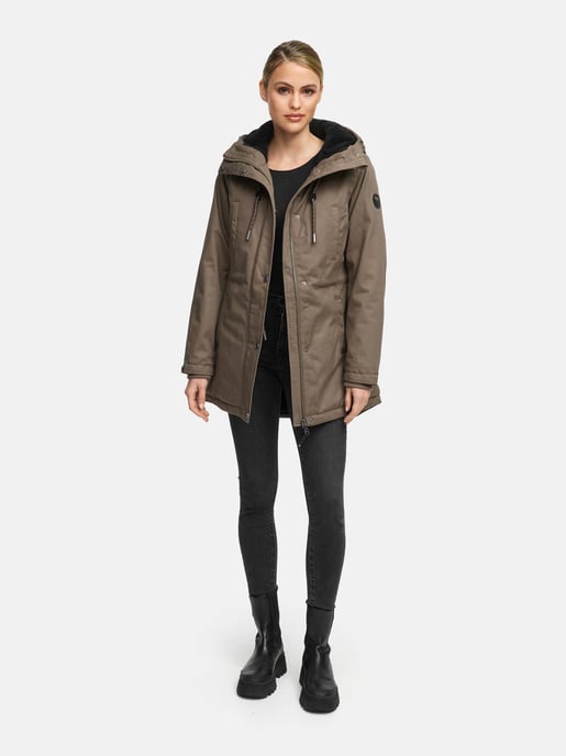 Navahoo Winterfunke Damen Winterjacke mit Teddyfellfutter - Image 5