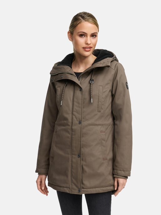 Navahoo Winterfunke Damen Winterjacke mit Teddyfellfutter - Image 6