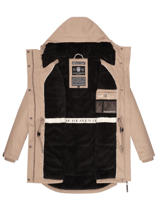 Navahoo Winterfunke Damen Winterjacke mit Teddyfellfutter - Image 5