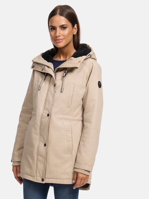 Navahoo Winterfunke Damen Winterjacke mit Teddyfellfutter - Image 6